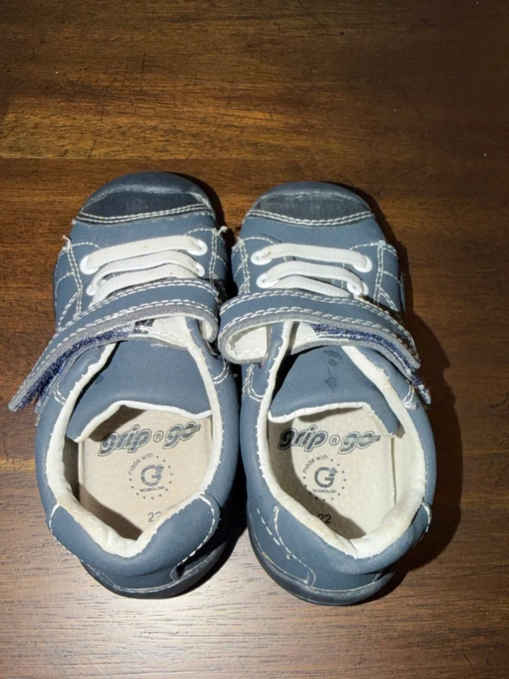 Pediped Toddler Boy's Navy Jake Shoe Sz 22 US 6-6.5 Leather Walking Supportive